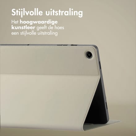 Accezz Tablet Hoes - Geschikt voor Samsung Galaxy Tab A11 Plus - Classic Tablet Case - Beige