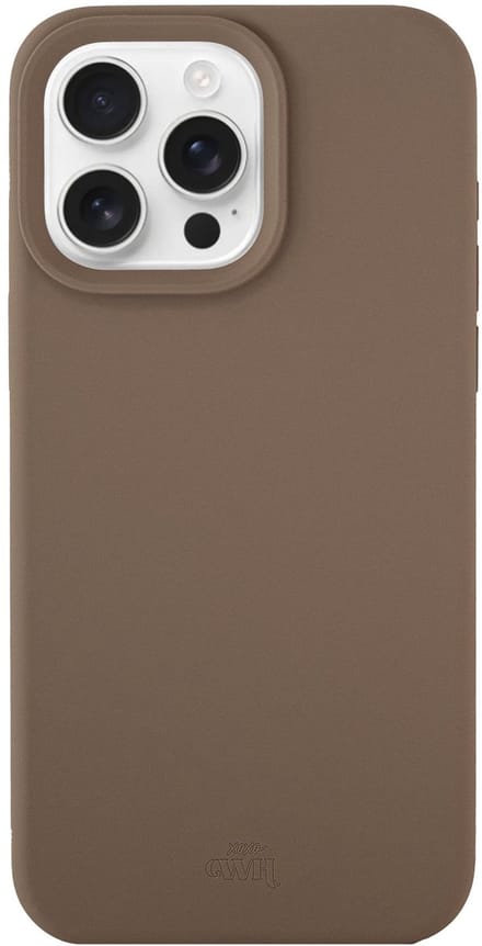 xoxo Wildhearts Shockproof Silicone Case Brown - geschikt voor iPhone 14 Pro Max - Backcover hoes - Bruin Siliconen - Optimale bescherming - Verhoogde camera rand - Bruin