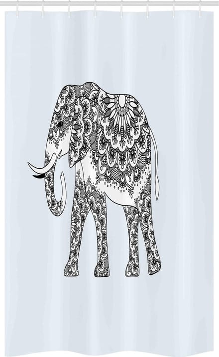 ABAKUHAUS Mandala Douchegordijn – 120 x 180 cm – Polyester, Waterafstotend