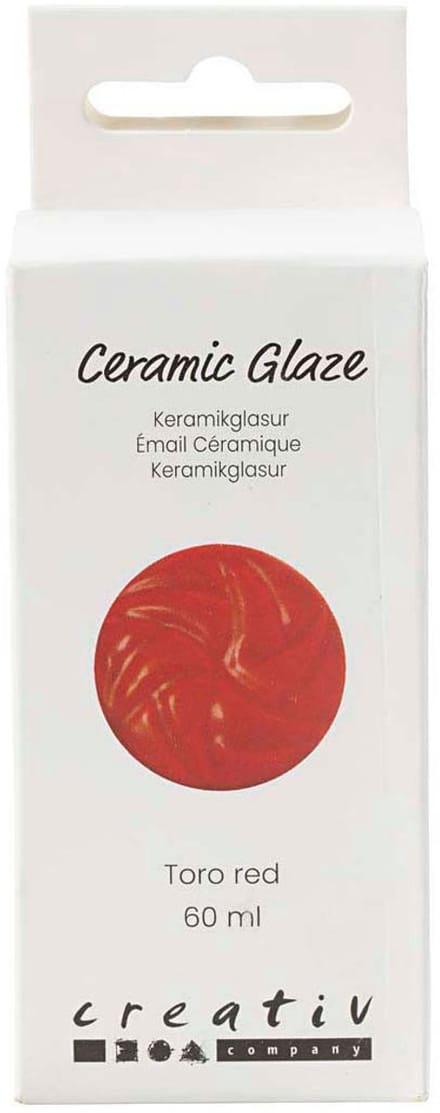 Creativ Company - Ceramic Glaze 984-1101 C Opaque Toro Red - 60ml