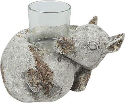 Theelichth ree Sena S grijs