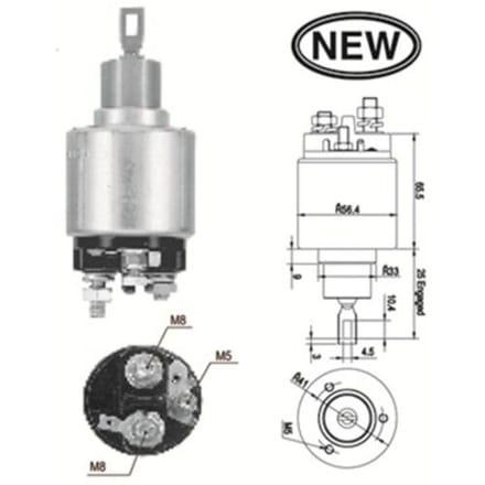Solenoïde schakelaar starter  MAGNETI MARELLI 940113050557