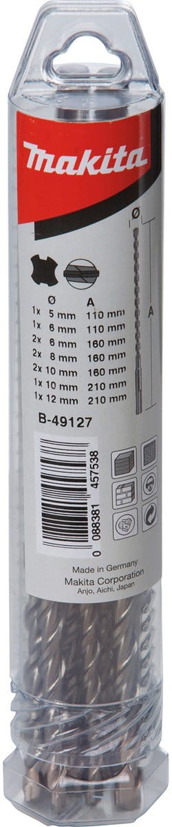 Makita Toebehoren - 10-delige set steenboren SDS Plus B-49127