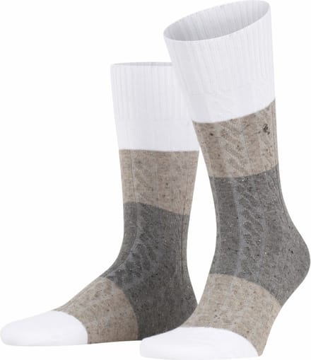 Burlington Nautical Cable Sokken Heren 21979 2000 white 40-46