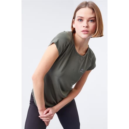 Dames Korte Mouwen Crew Neck T-Shirt