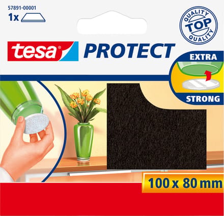 Beschermvilt tesa® Protect anti-kras 80x100mm bruin | 20 stuks