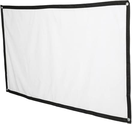 Projectiescherm - Film Scherm - Thuisbioscoop Creëren - Kreukvrij Polyester - 84 Inch 16:9 - Wit