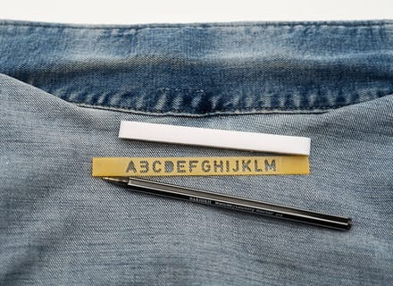 Etikettenset voor kledingmerken