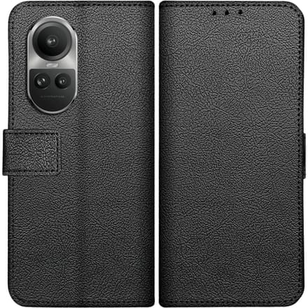 Just in Case Reno10 (Pro) Portemonnee Hoesje  Zwart