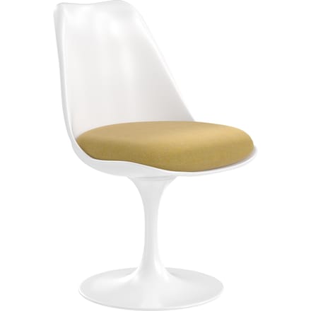 Knoll International Saarinen Tulip Stoel - Hallingdal 65 (407) - white yellow - wit