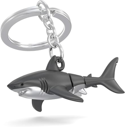 Metalmorphose Sleutelhanger Shark - Scharnierende Haai Metaal 3D