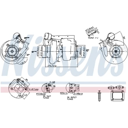 Supercharger, drukvulling NISSENS 93689