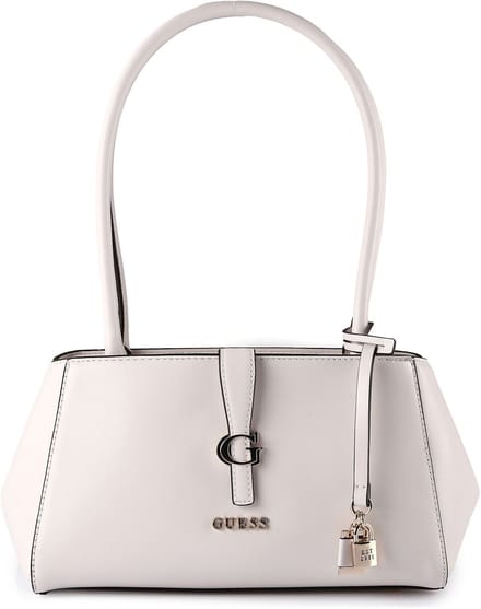 GUESS schoudertas Carrie Girlfriend Shoulder Bag Stone Lichtgrijs