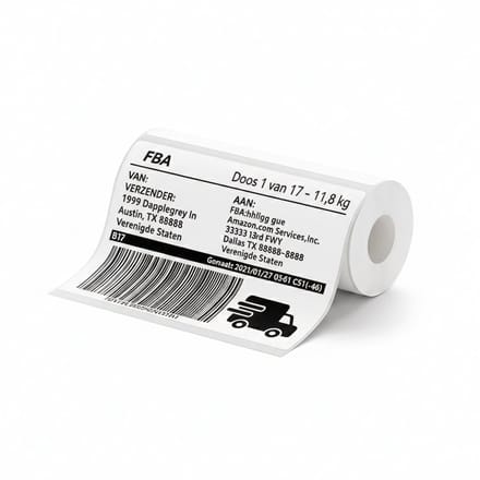 Niimbot Labels - Etiketten voor B4 - 100x100mm - 75 vellen - Wit