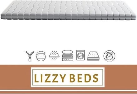 Topdekmatras Koudschuim - Hybride Topdekmatras - 200x200cm - Circa 7cm dik - Lizzybeds