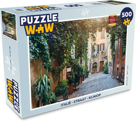 Puzzel Italië - Straat - Klimop - Legpuzzel - Puzzel 500 stukjes
