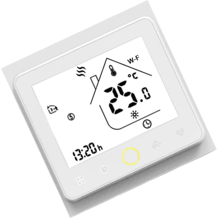 Wi-Fi Smart Thermostaat Temperatuurregelaar APP Control 5A Compatibel met Alexa / Google Wifi wit