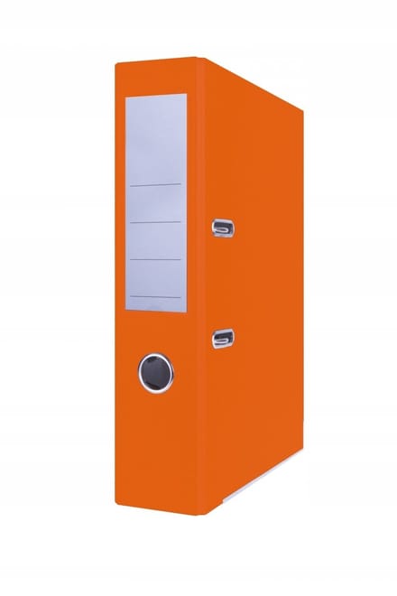 Ringband A4 75mm Oranje PP met metalen hoeken