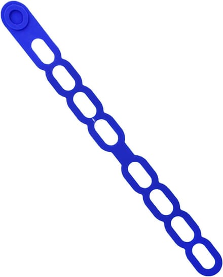 Siliconen bandjes - Bevestigingsriemen pothoes - Koken & opbergen - Zelfsluitend mechanisme - 545 cm - Blauw