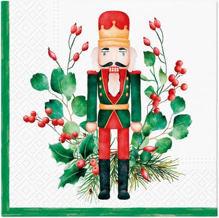 Lunch servetten Composition With Nutcracker - PAW Decor - 33x33 cm