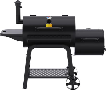 Patton Oklahoma Smoker Houtskoolbarbecue - Zwart