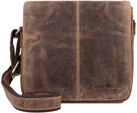 GREENBURRY schoudertas Vintage Crossbody Bag Brown bruine