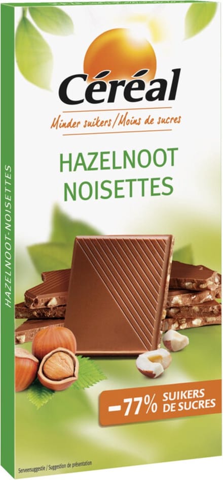 Céréal Chocoladetablet Melk Hazelnoot - 6 x 80 gr - Voordeelverpakking