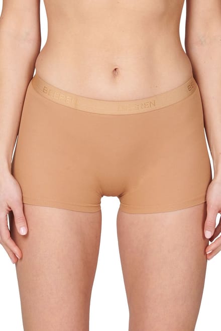 Beeren microfiber 2-pak dames boxershort Young  - S  - beige