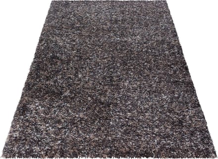 Hoogpolig vloerkleed Enjoy - taupe - 80x150 cm