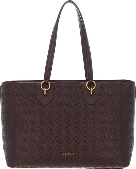 LIU JO Schoudertas Adonide ECS Tote Bag Brown Stone Met Bruine