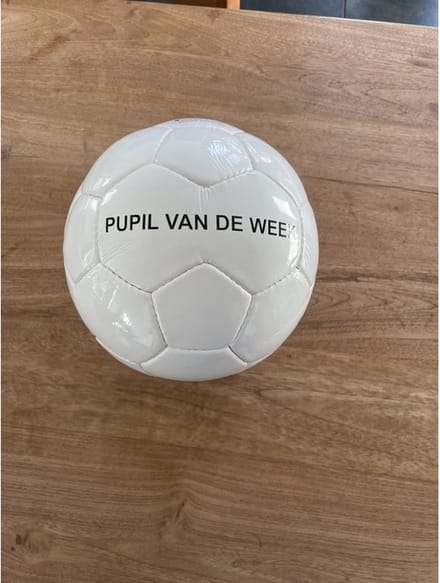 Voetballen- Pupil van de week Voetbal - Voetbal met opdruk