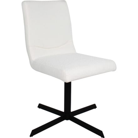 Kick draaistoel Sam 'luxe stof'- wit. Laatste stuks uitlopend. 100 euro korting.