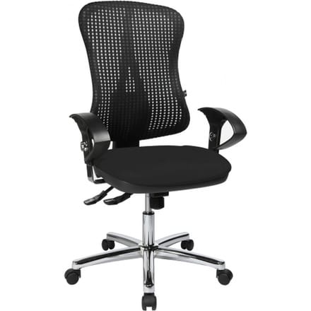 Topstar Solution Deluxe AL.U2 - Bureaustoel - Chroom - Zwart