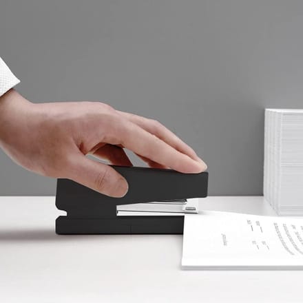Handmatige Nietmachine - Bureau Nietmachine - Papier Verwerken - Resterende Nagel Indicator - 20 Vel Capaciteit - Cyaan