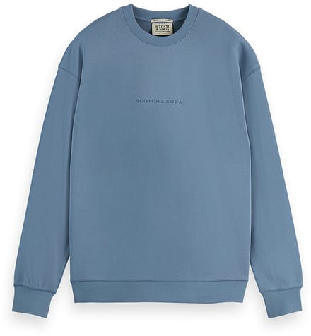 Scotch & Soda Seasonal Core Front Chest Logo Relaxed-Fit Sweatshirt