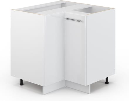 Vicco Fame-Line Hoekkast – 80.5 cm, WB Antraciet Wit Hoogglans