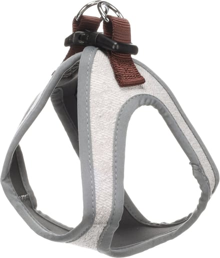 Flamingo Hond Harnas Step&Go Nelson Grijs S 35cm 40cm