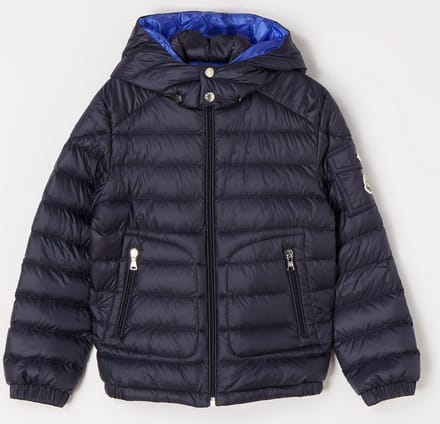 Moncler Lauros lichtgewatteerd jack met donsvulling en afneembare capuchon - Maat 152