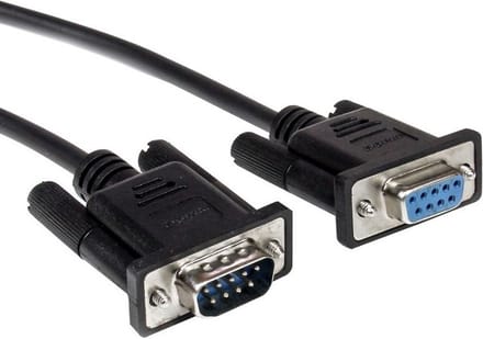 StarTech.com Zwarte straight-through DB9 RS232 seri??le kabel