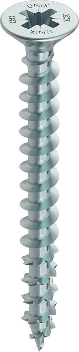 Unix-Plus Schroef Pk Pozidrive Verzinkt 4x20mm - 200 stuks