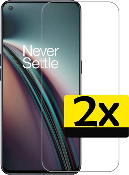 Screenprotector - Geschikt voor OnePlus Nord CE - 2 Stuks - Extra Sterk - Beschermglas - Gehard Glas - Tempered Glass - Screen Protector