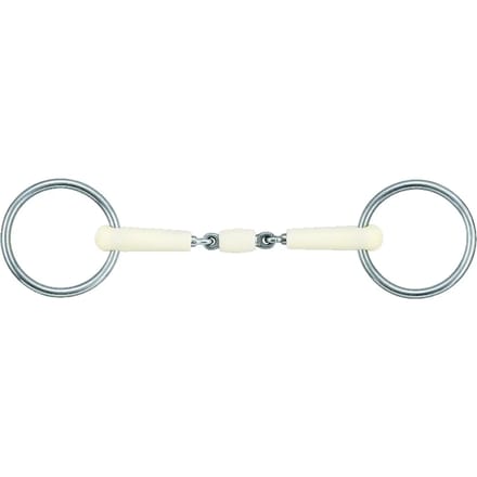 2-rings paardenbit met afdichting Soyo Happy Mouth Bradoon