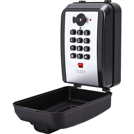 Wandmontage Sleutelkluis met Wachtwoord Mechanisch Toetsenbord Opbergkluis voor Sleutels Sleutelhanger Kaarten black