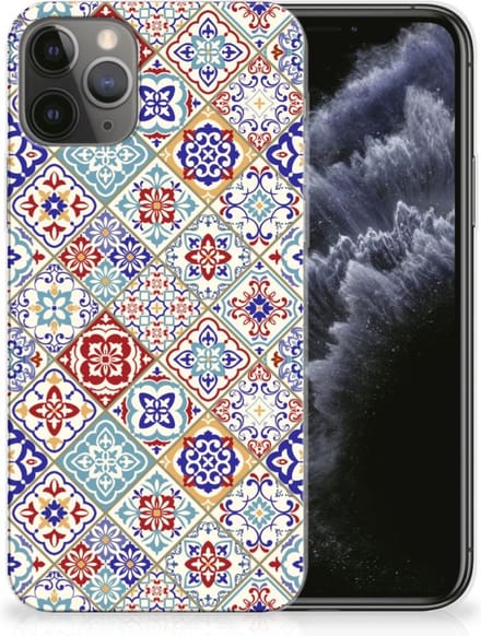 Apple iPhone 11 Pro TPU Siliconen Hoesje Tiles Color