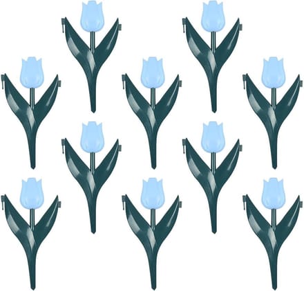 Bloembedrand - Tuinafscheiding - Tuin Decoratie - Bloemvormig Ontwerp - 10 Stuks - Blauw