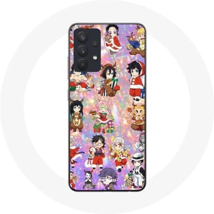 Coque pour Samsung Galaxy A13 5G Demon slayer merry christmas affiche le cadeau de noël