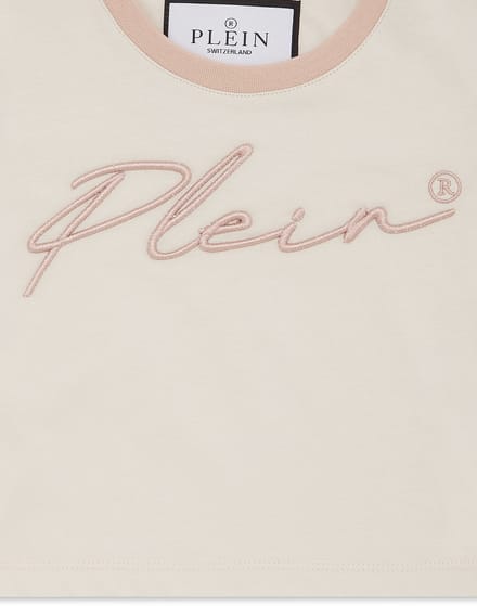 Cropped T-Shirt Round Neck Ss Signature
