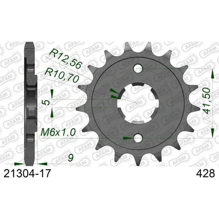 Tandwiel Afam 428 17 dents