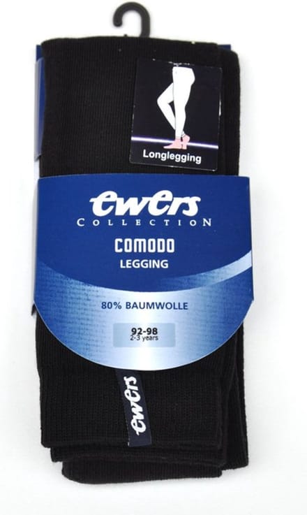 Ewers-Meisjes Legging Uni-Zwart