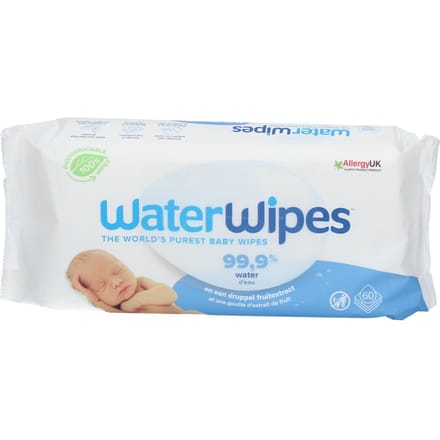 Waterwipes Biologisch Afbreekbare Doekjes 60